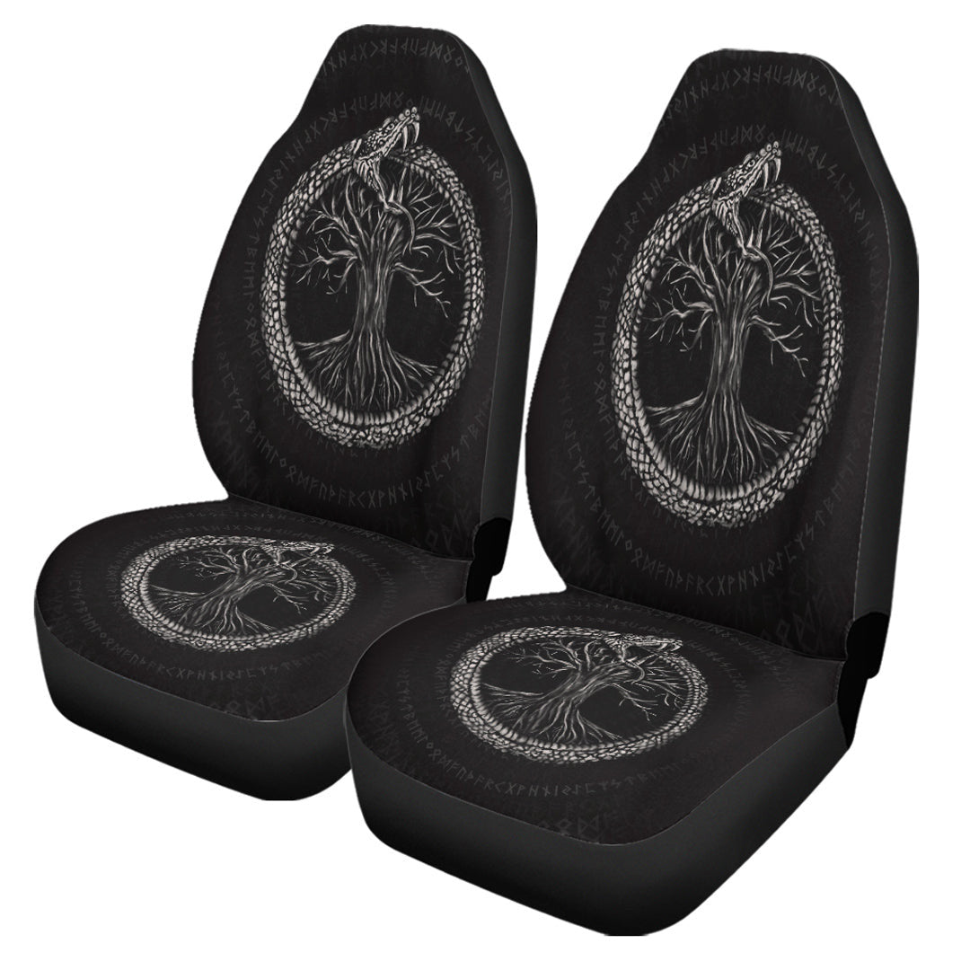 Car Seat Covers Ouroboros With Tree Of Life Car Seat Covers