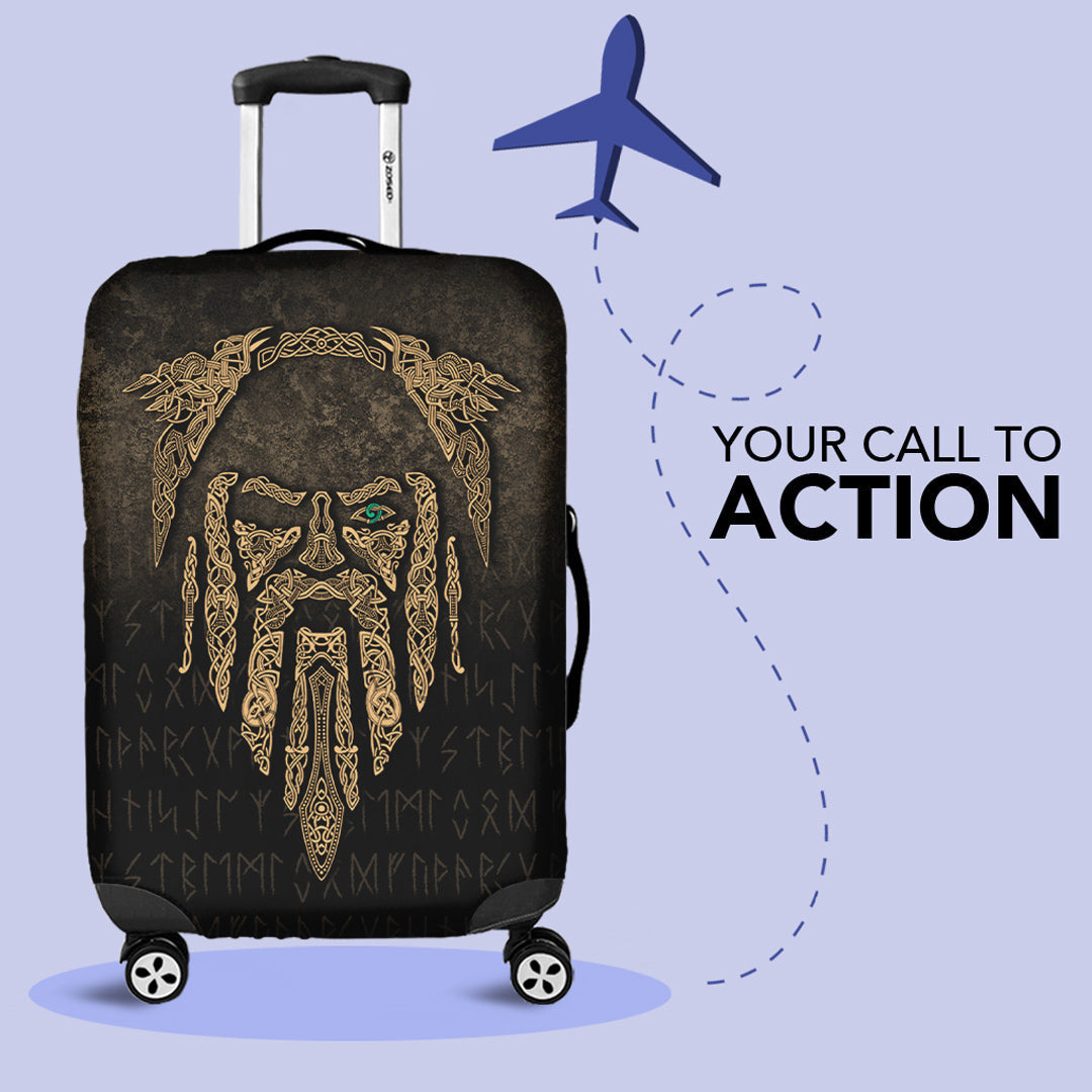 Luggage Covers Eye of Odin Gold Version Luggage Covers