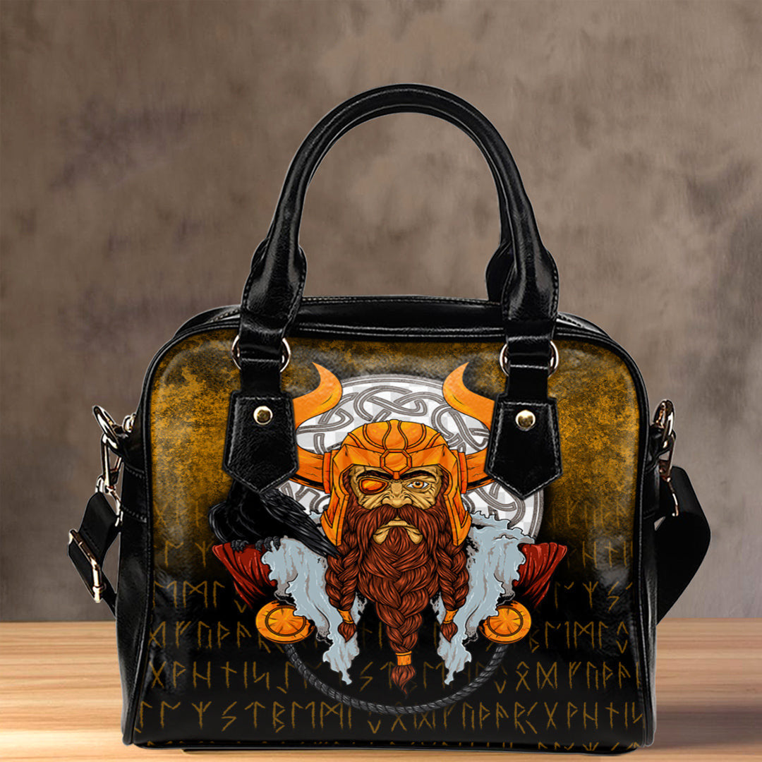 Shoulder Handbag Viking God Odin Raven Shoulder Handbag