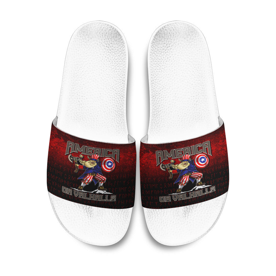 Slide Sandals America Or Valhalla Slide Sandals