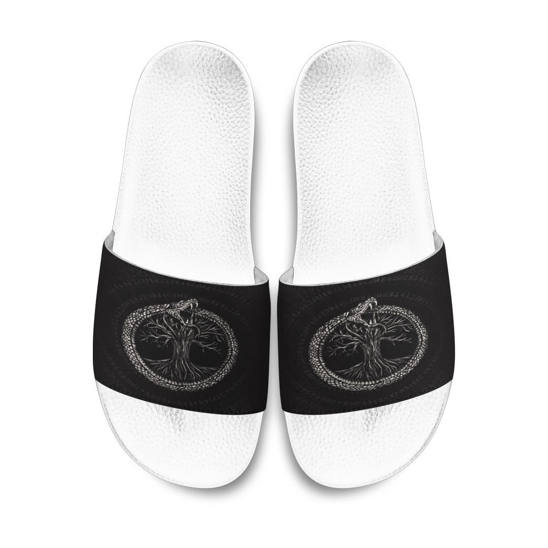 Slide Sandals Ouroboros with Tree of Life Slide Sandals