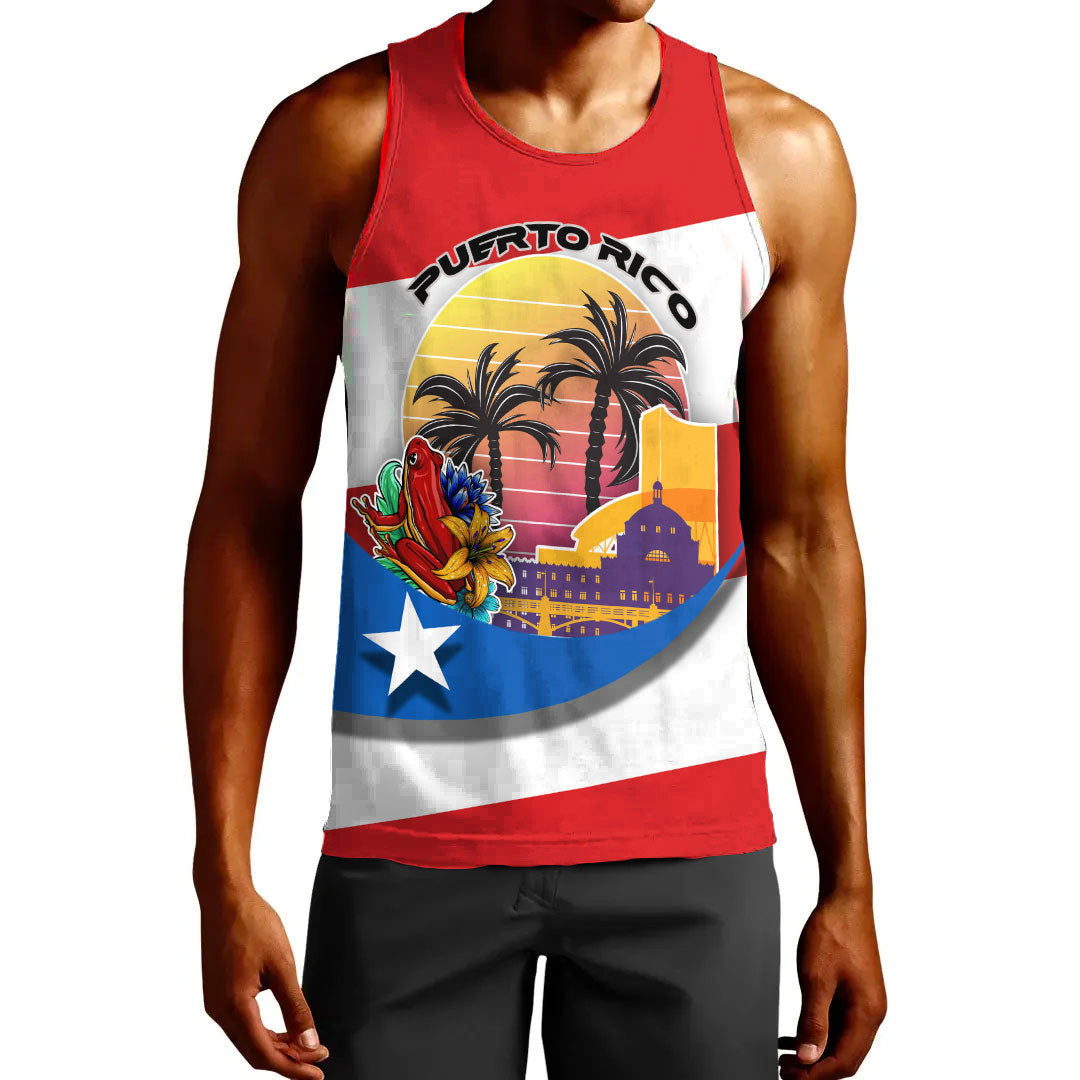 Clothing Puerto Rico Style Disco Retro Tank Top