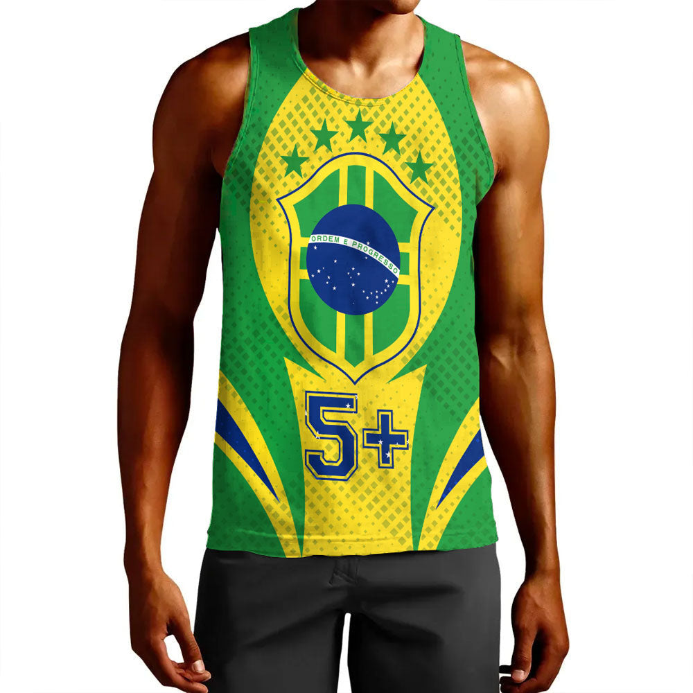 Clothing Brazil Action Flag Style Sport Tank Top