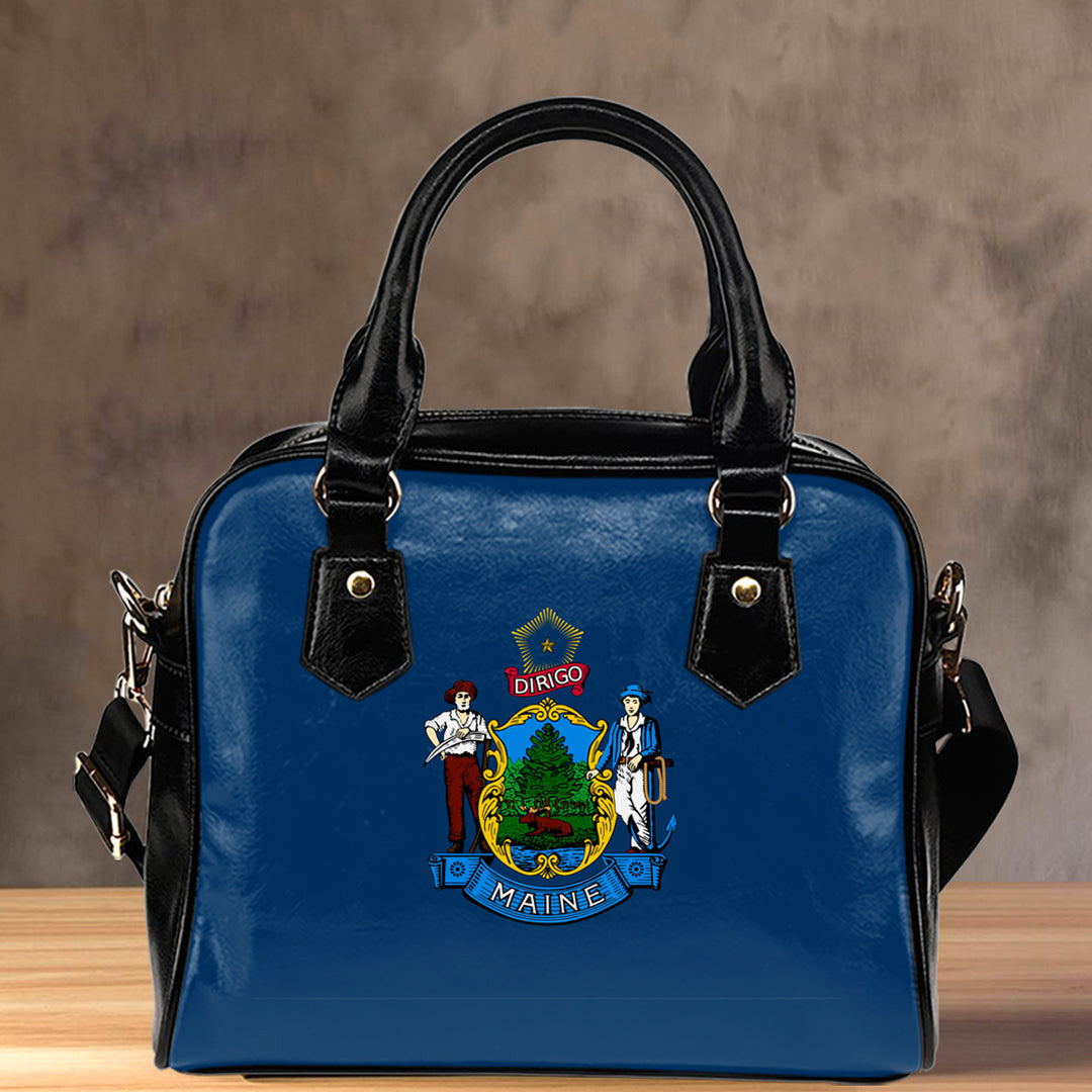 Shoulder Handbag Flag Of Maine Shoulder Handbag