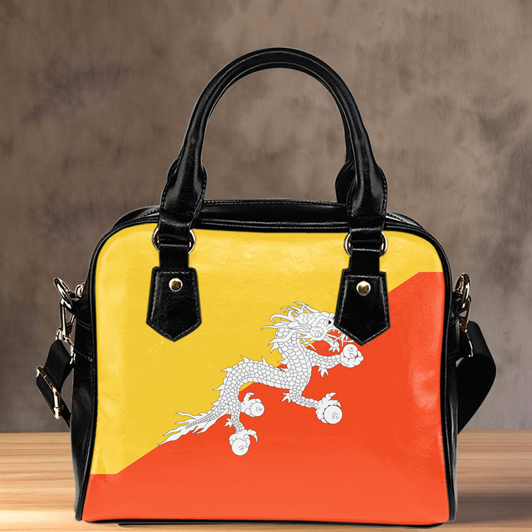 Shoulder Handbag Flag Of Bhutan Shoulder Handbag
