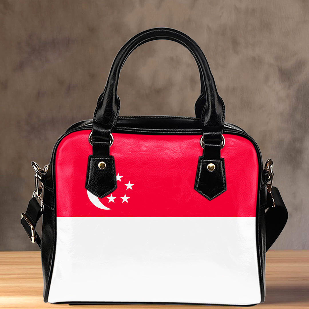 Shoulder Handbag Flag Of Singapore Shoulder Handbag