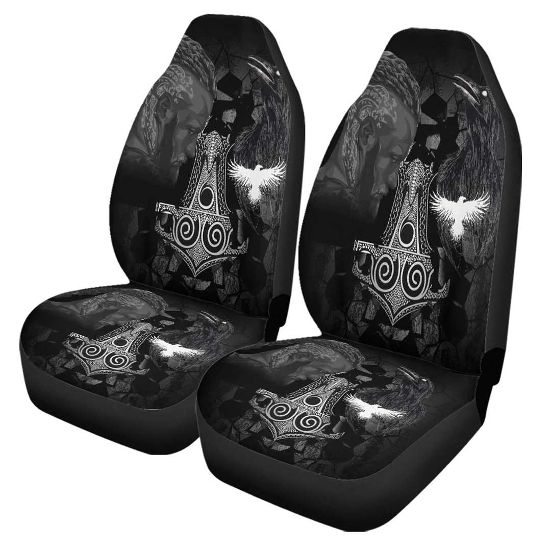 Car Seat Covers Ragnar And Raven Style Mjolnir Car Seat Covers