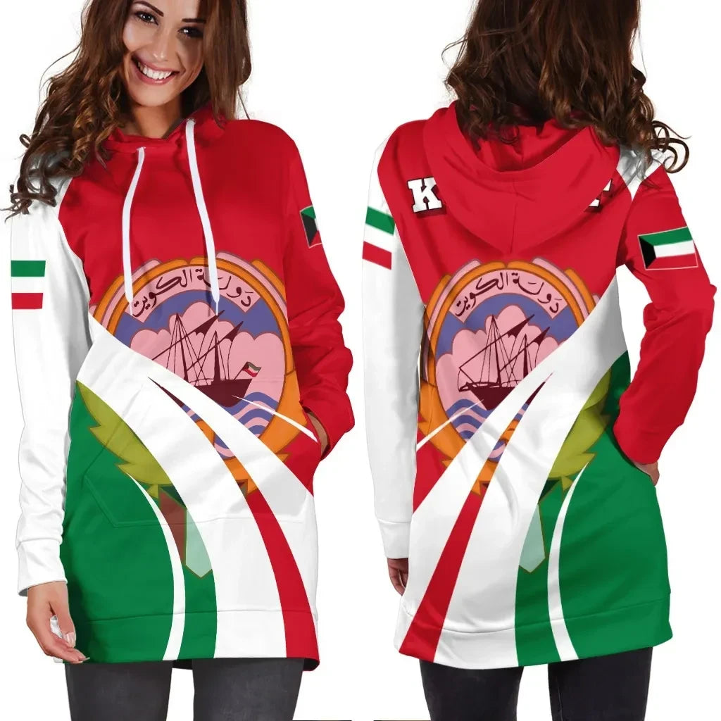 Kuwait Hoodie Dress Flag Original Basic