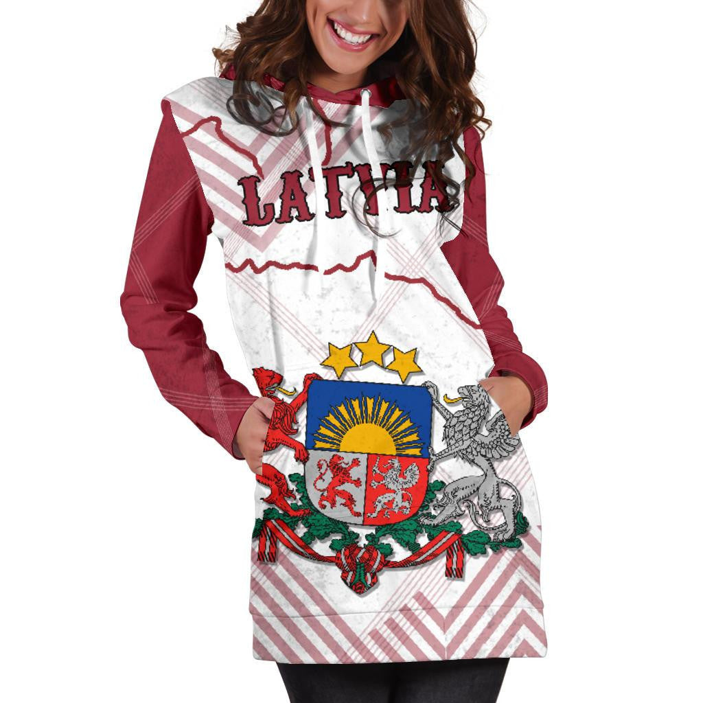 Latvia Hoodie Dress K5