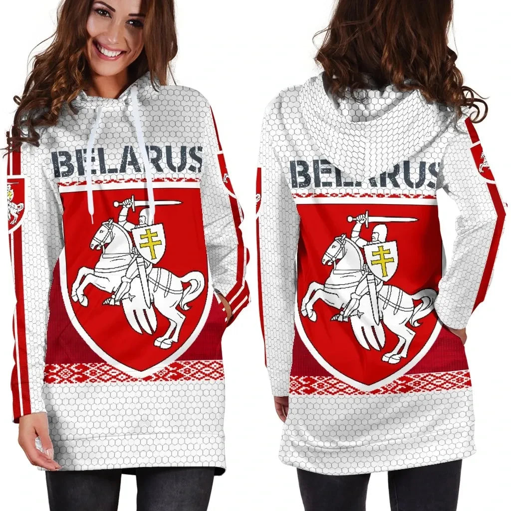 Belarus Coat of Arms Women's Hoodie Dress Special