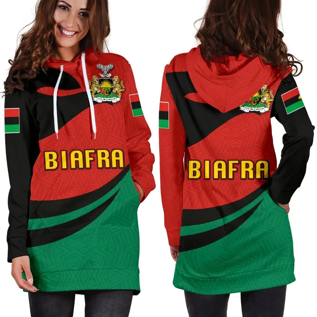 Biafra Women Hoodie Dress Proud Version K4