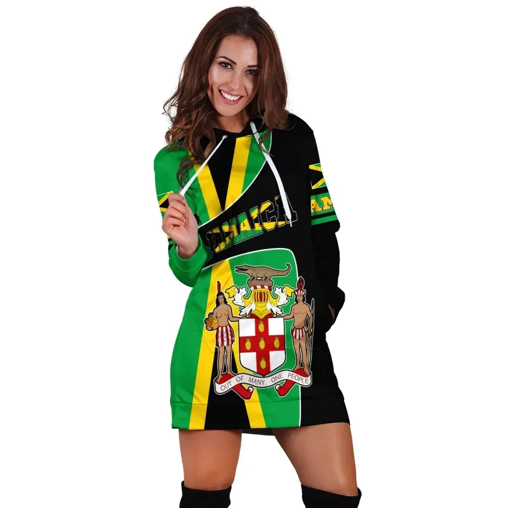 Jamaica Hoodie Dress Coat of Arms