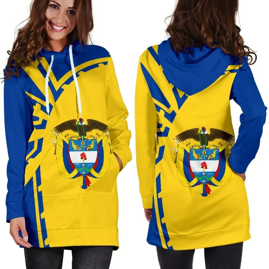 Colombia Hoodie Dress Premium Style Th5