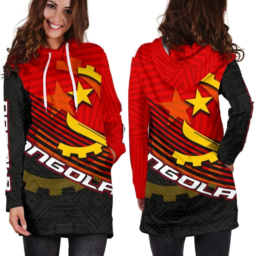 Angola Women's Hoodie Dress Coat of Arms New Release