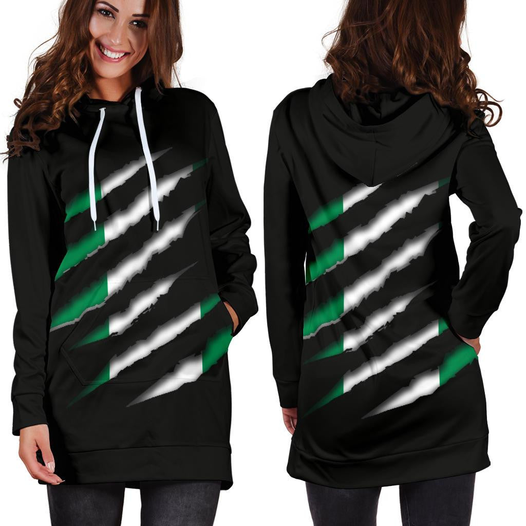 Nigeria Women's Hoodie Dress Inside Me B