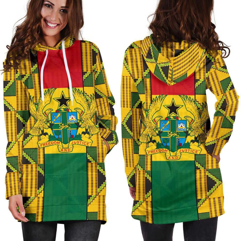 Ghana Hoodie Dress Kente Cloth TH5