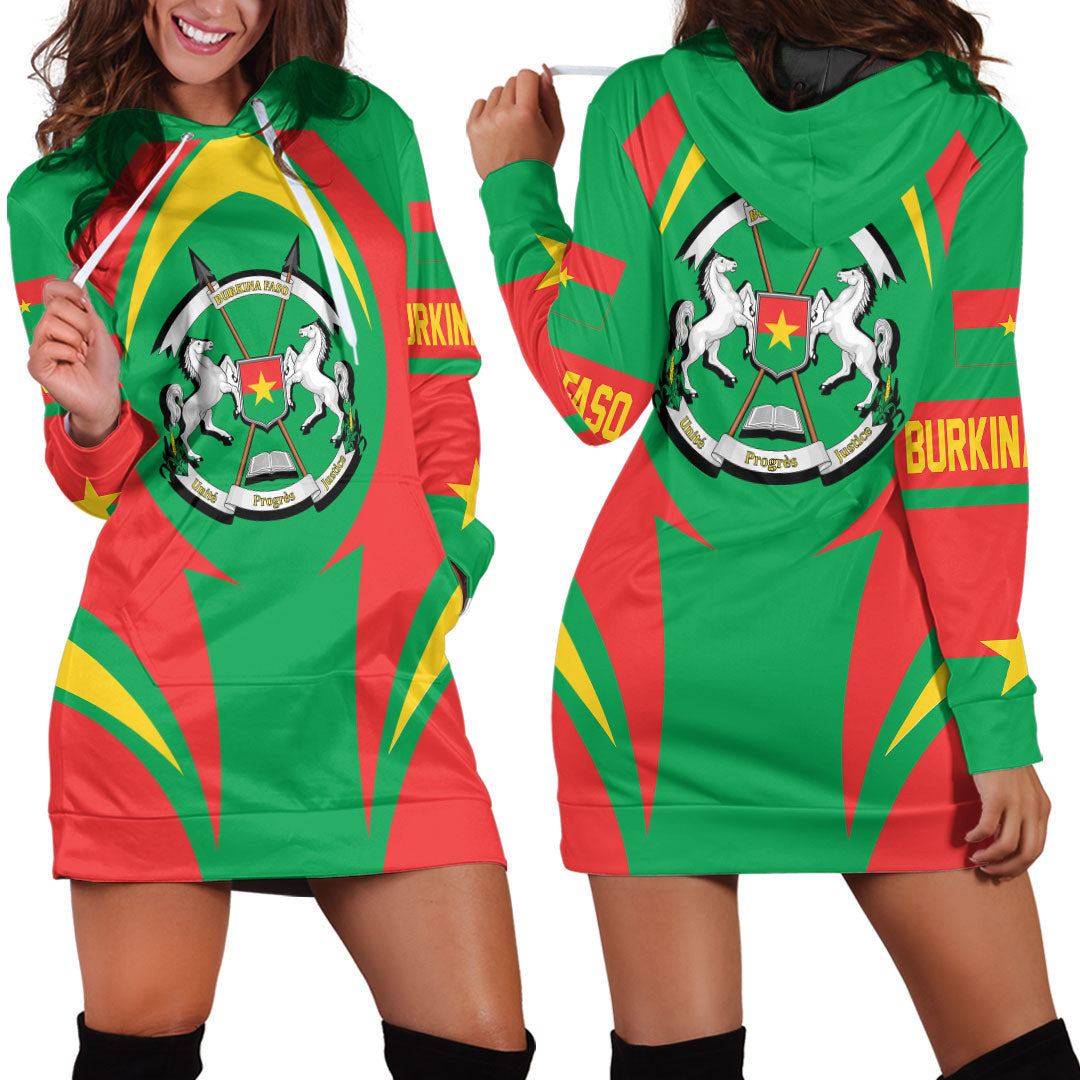 Clothing Burkina Faso Action Flag Hoodie Dress
