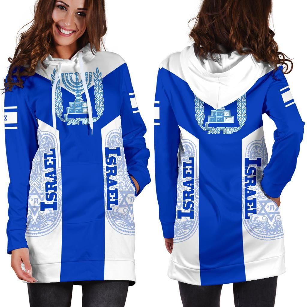 Israel Hoodie Dress Rising