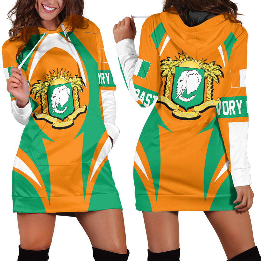 Clothing Ivory Coast Action Flag Hoodie Dress