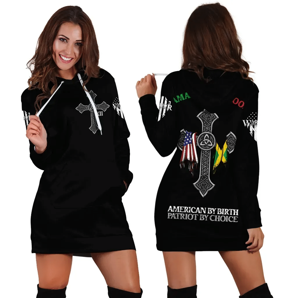 Jamaican By Blood Hoodie Dress