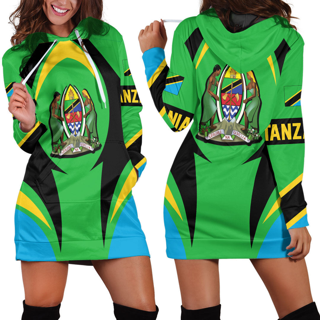 Clothing Tanazia Action Flag Hoodie Dress