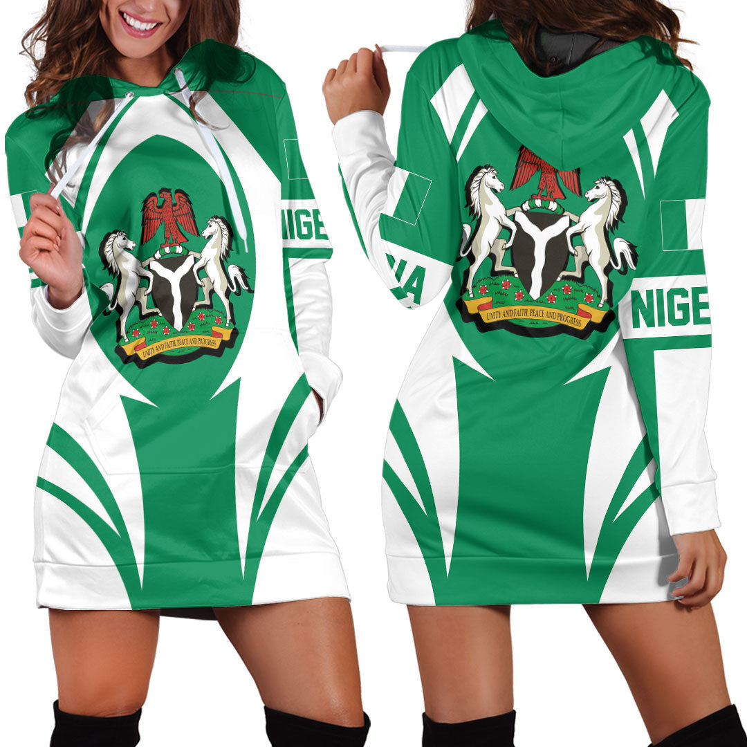 Clothing Nigeria Action Flag Hoodie Dress