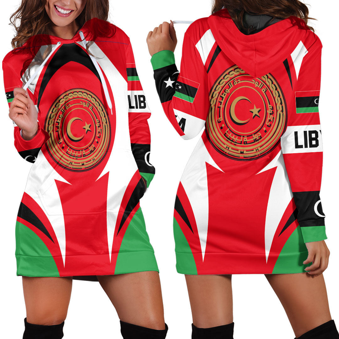 Clothing Libya Action Flag Hoodie Dress