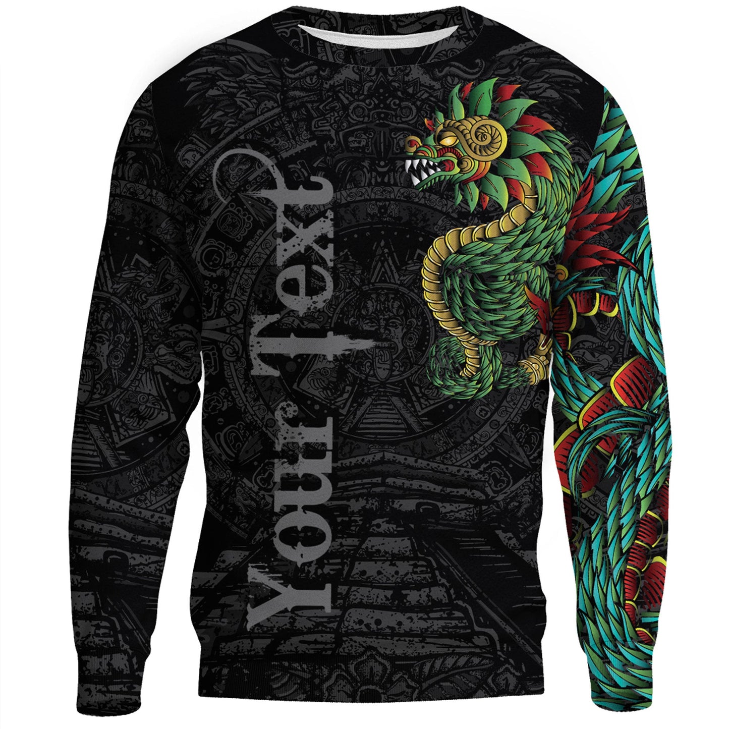 Clothing Custom Quetzalcoatl Mexican Aztec Sweatshirts
