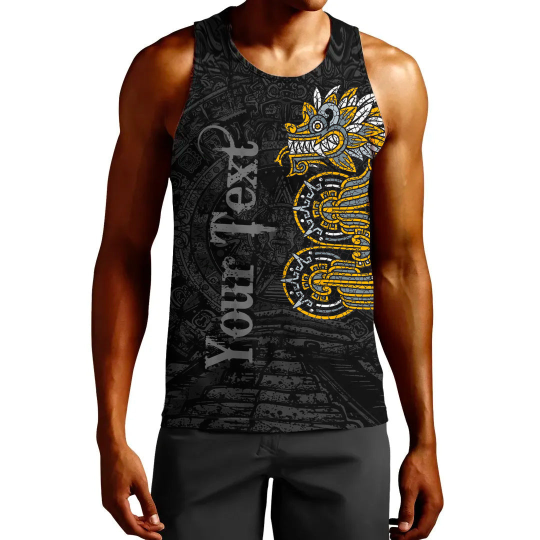 Clothing Custom Mexico Quetzalcoatl Mexican God Aztec Gold Version Tank Top