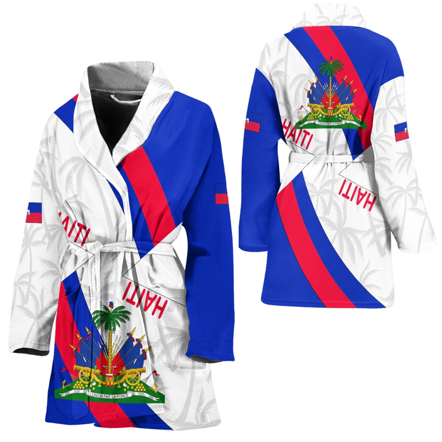 Haiti Special Grunge Flag Pullover Hoodie