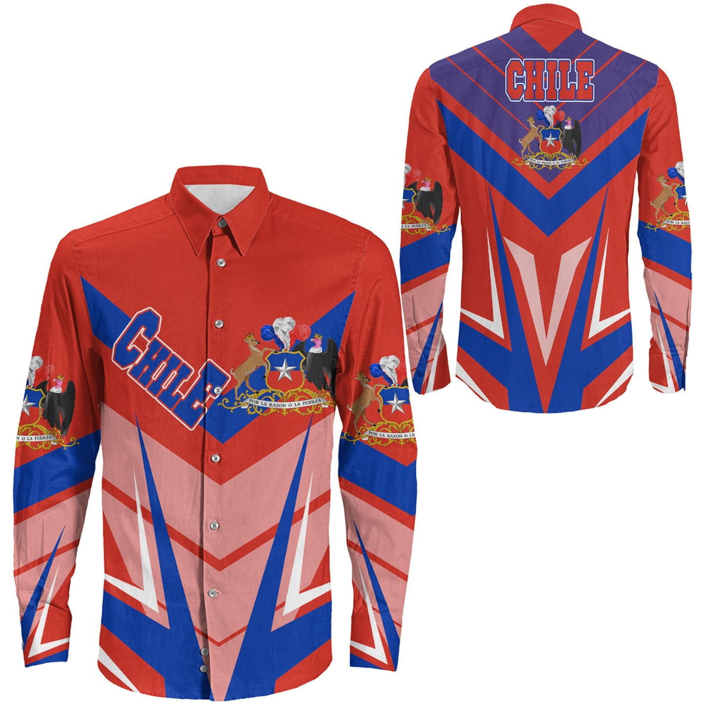Clothing Chile Sport Style Long Sleeve Button Shirt