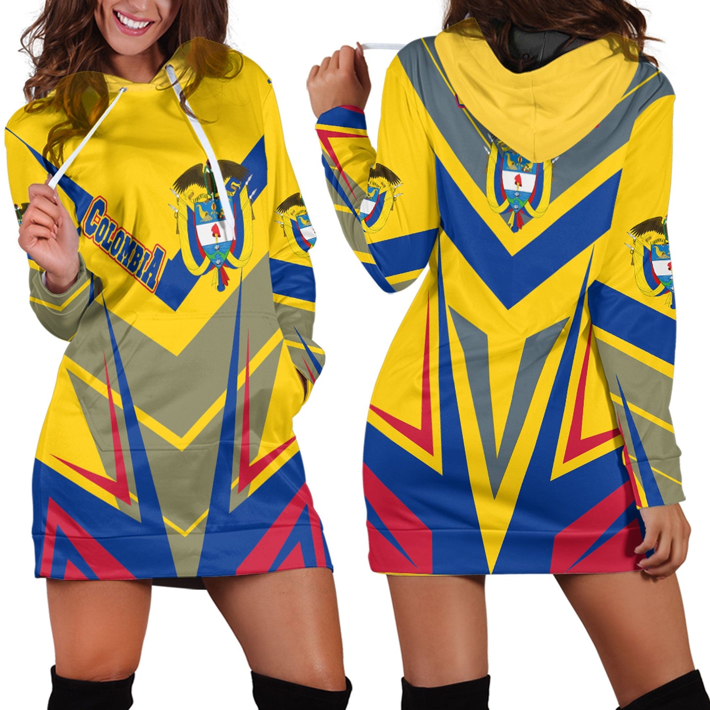 Clothing Colombia Sport Style Hoodie Dress