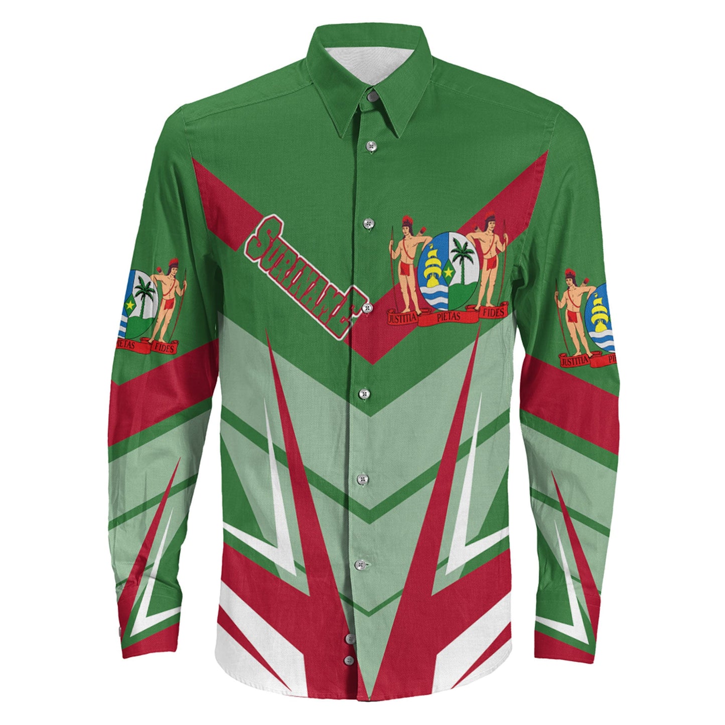 Clothing Suriname Sport Style Long Sleeve Button Shirt