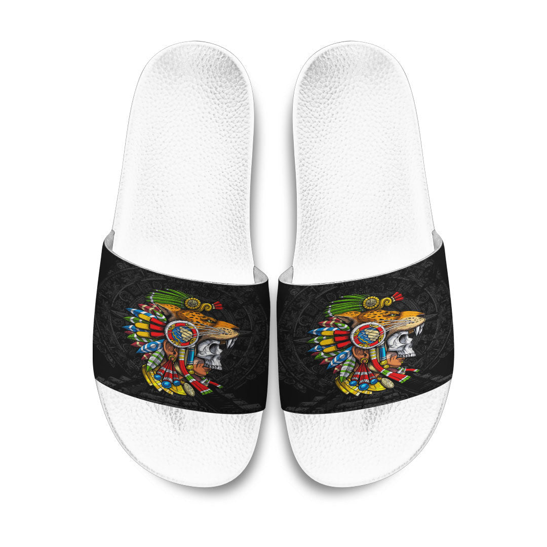 Slide Sandals Aztec Jaguar Warrior Slide Sandals