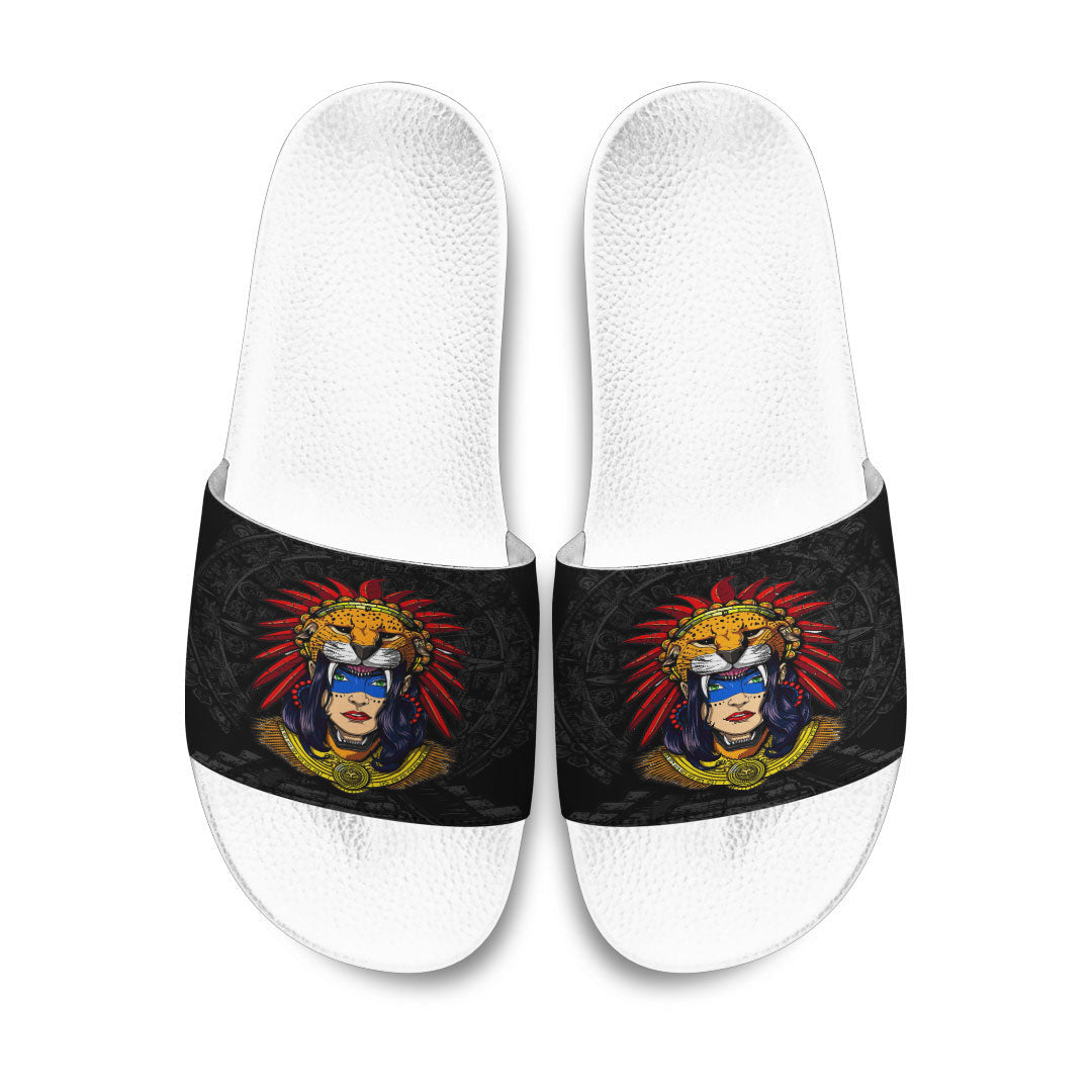 Slide Sandals Aztec Jaguar Women Slide Sandals