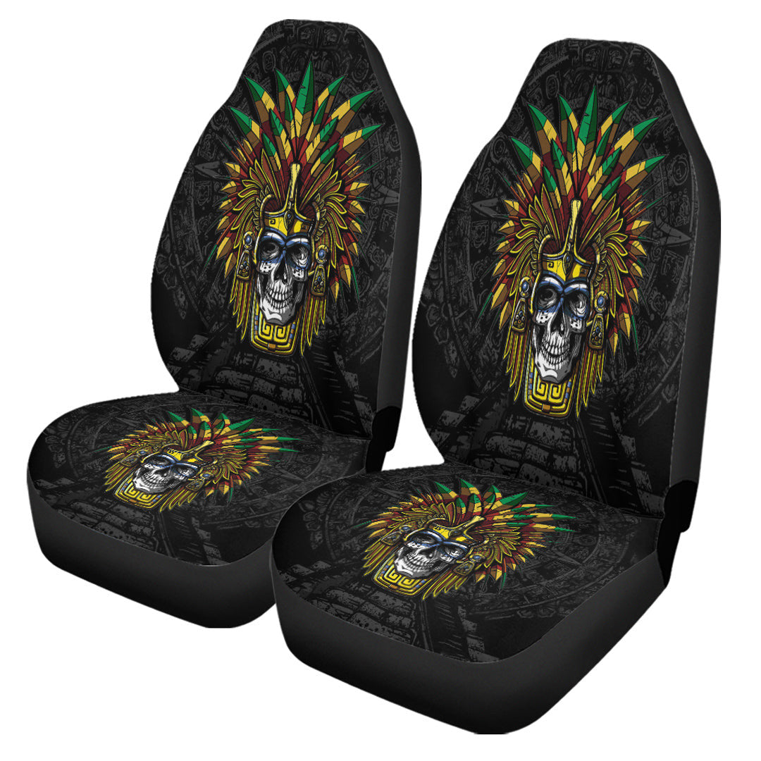 Car Seat Covers Aztec Warrior Skull Mask Car Seat Covers