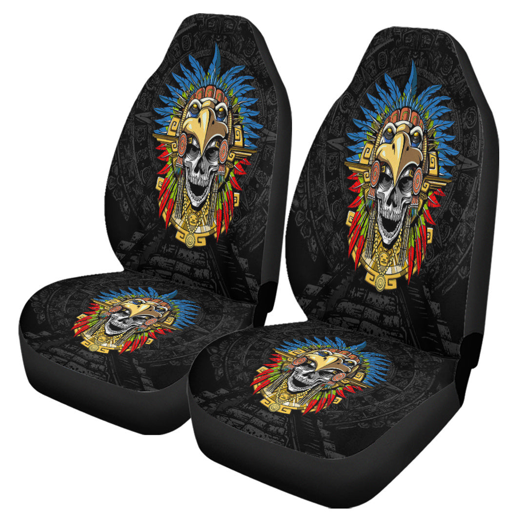 Car Seat Covers Aztec Eagle Skull Mask Car Seat Covers
