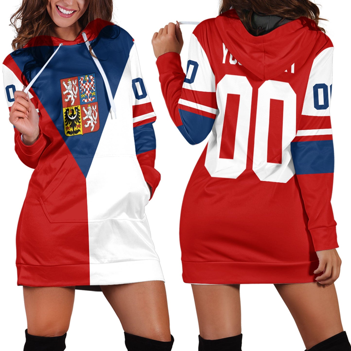 Clothing Custom Czech Republic Team Hockey Jersey Style New Hoodie Dress