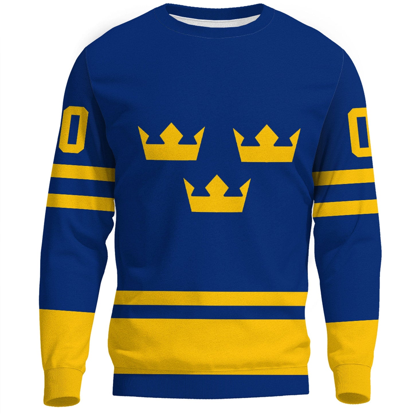 Clothing Custom Sweden Team Hockey Jersey Style Blue Version Sweatshirts