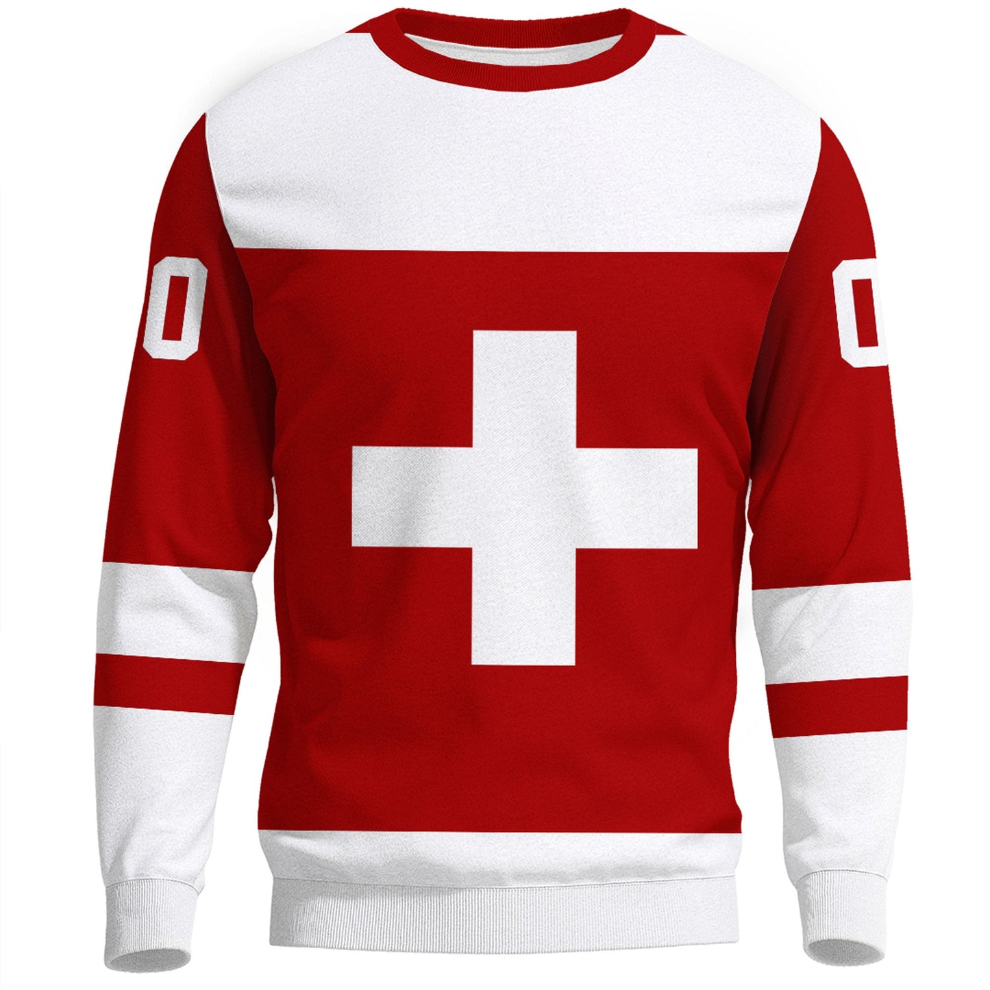 Clothing Custom Switzerland Team Classic Hockey Jersey Style Sweatshirts