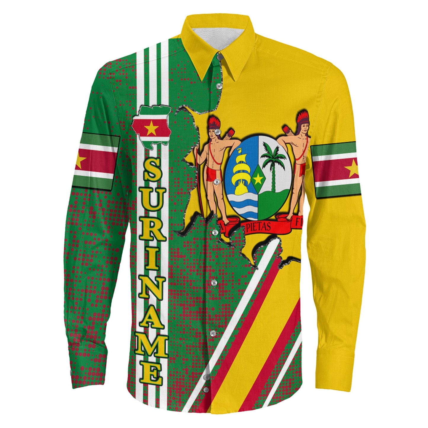 Clothing Suriname Strong Style Long Sleeve Button Shirt