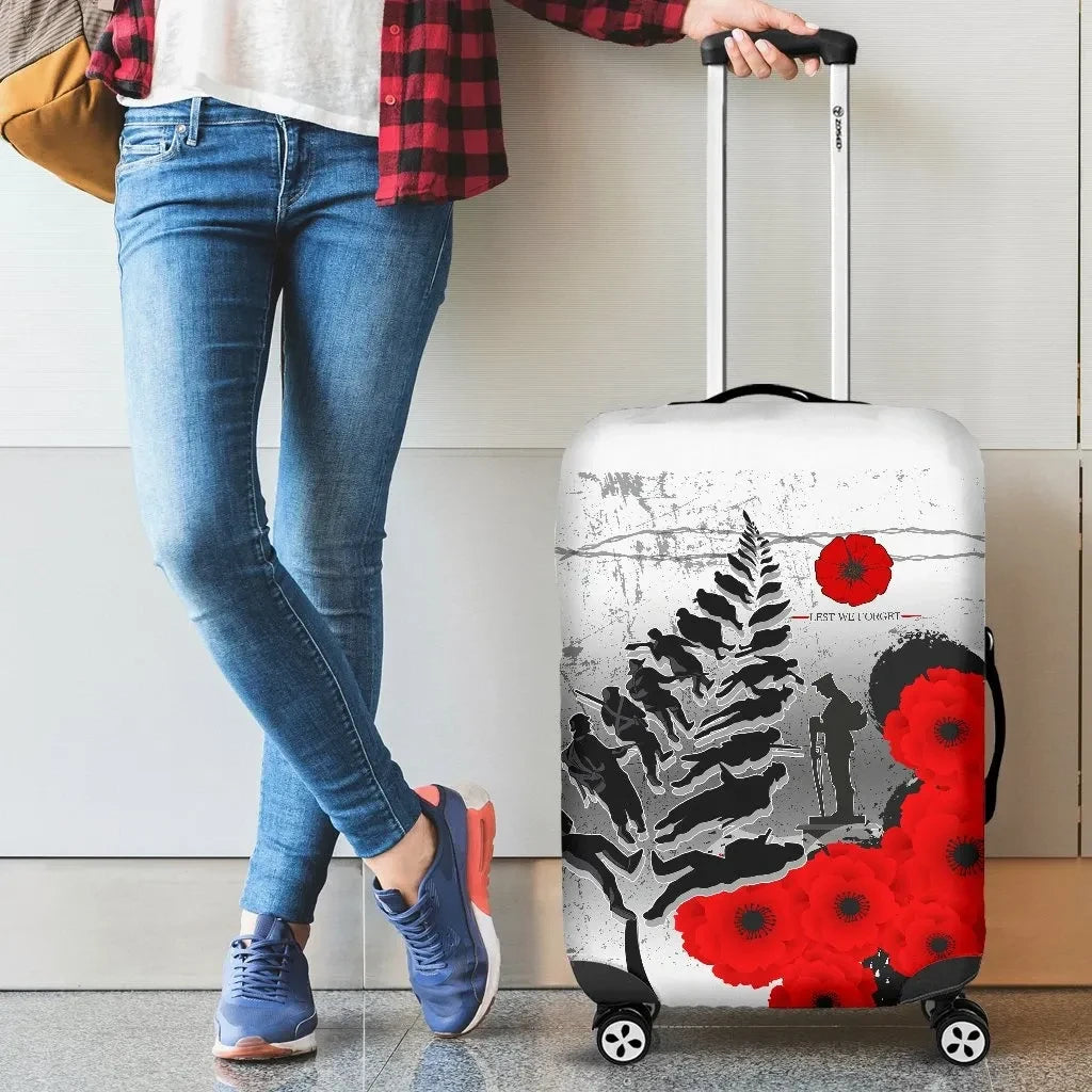 Silver Fern Luggage Cover Anzac Day