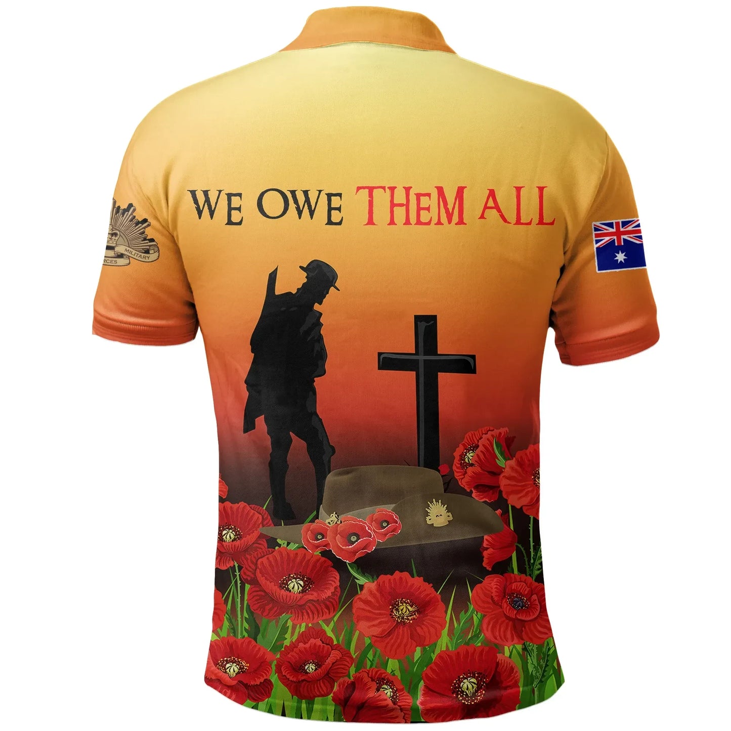 Australia Anzac Day Polo Shirt Lest We Forget