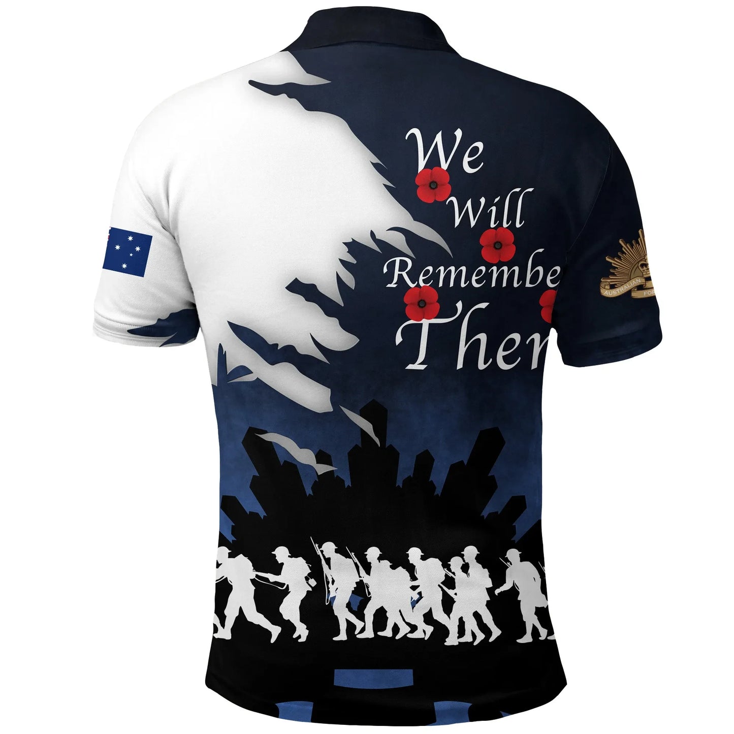 Australia Anzac Day Polo Shirt We Will Remember Them