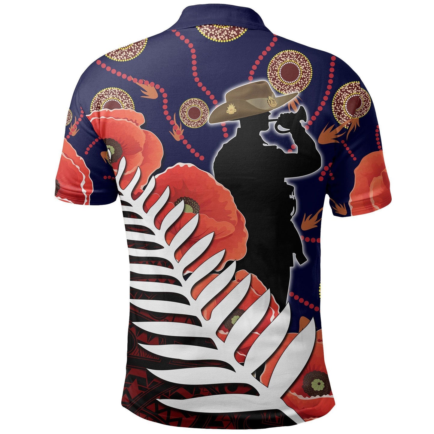 Australia Anzac Day Polo Shirt Mix Aboriginal