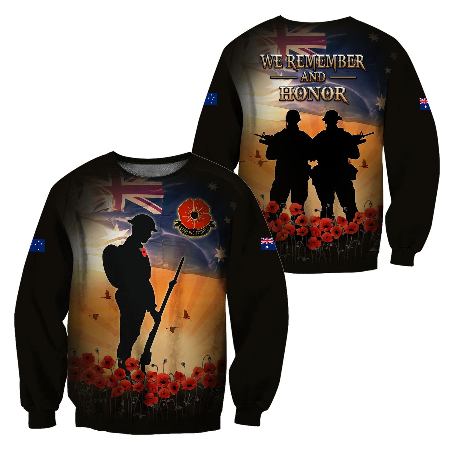 Anzac Day Clothing Lest We Forget Anzac Day 2023 Sweatshirt