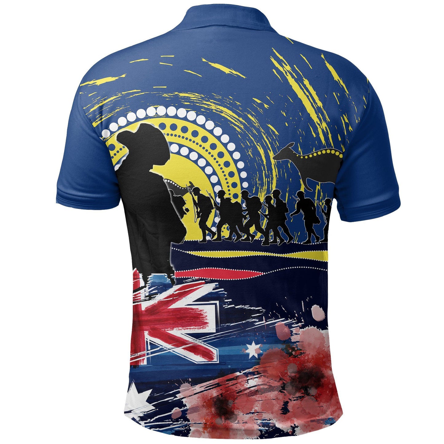 Australia Polo Shirt Anzac Day Lest We Forget No.1