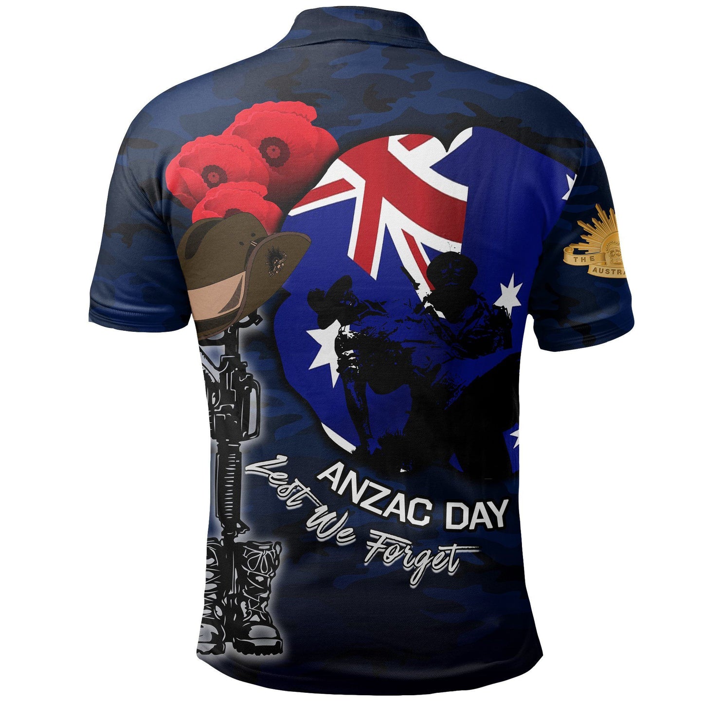 Australia Anzac Day Polo Shirt Army No.1