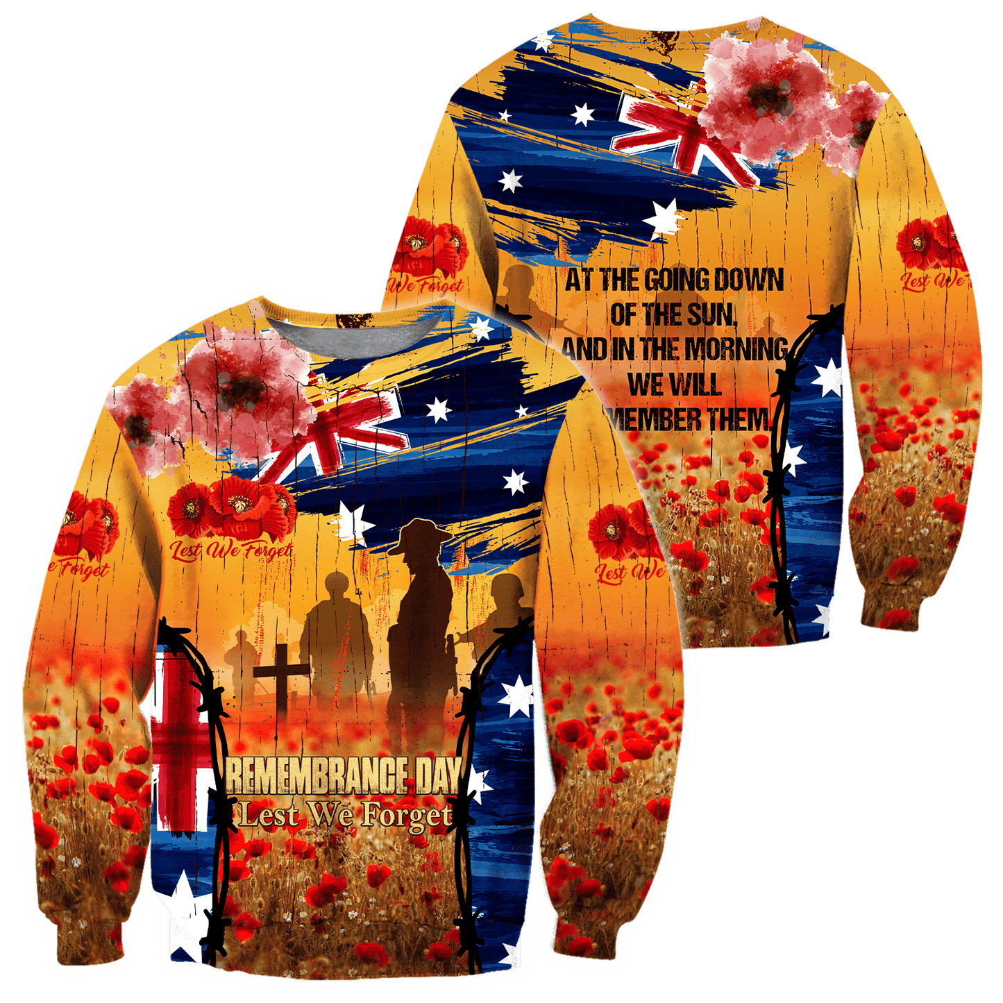Anzac Day Clothing Lest We Forget Anzac Day 2023 Sweatshirt