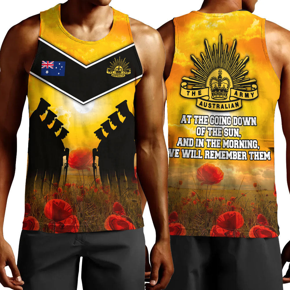 Clothing Australia Standing Guard Anzac Day Men Tank Top